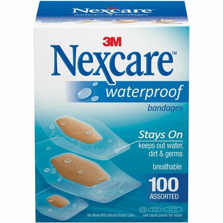NEXCARE Waterproof Bandage Assorted 100ct 432-100